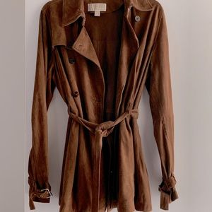 Michael Kors chestnut all suede jacket